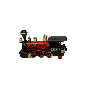 Vintage Toy Locomotive Train W.& A.R.R. Great Western 12" Untested Red